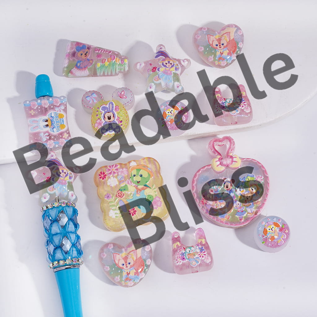 Decorative stationery items with cartoon designs on a white background, featuring the brand 'handbonsupply'.com'.