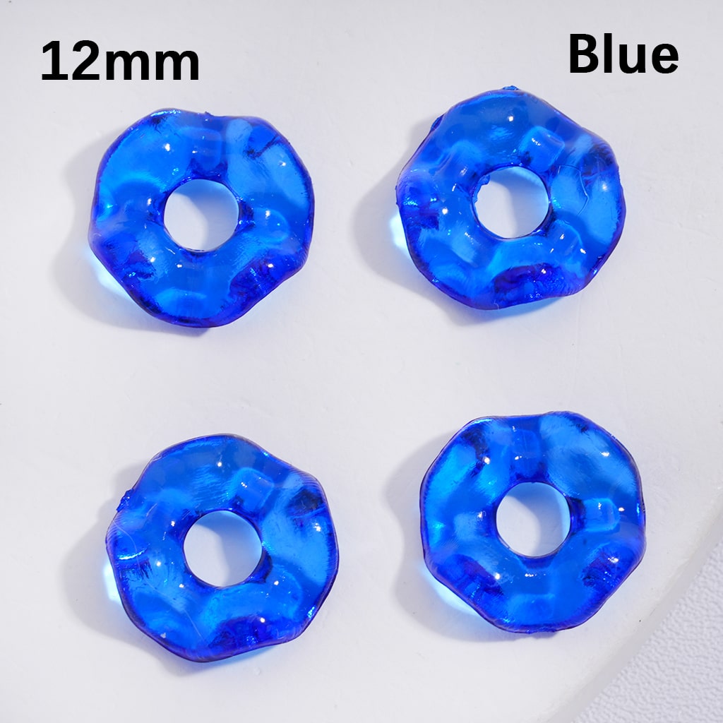 Spacer Acrylic Beads Wavy Shape Translucent Multi-Color 12MM (Single Color is available for 1450pcs(whole bag) Only)