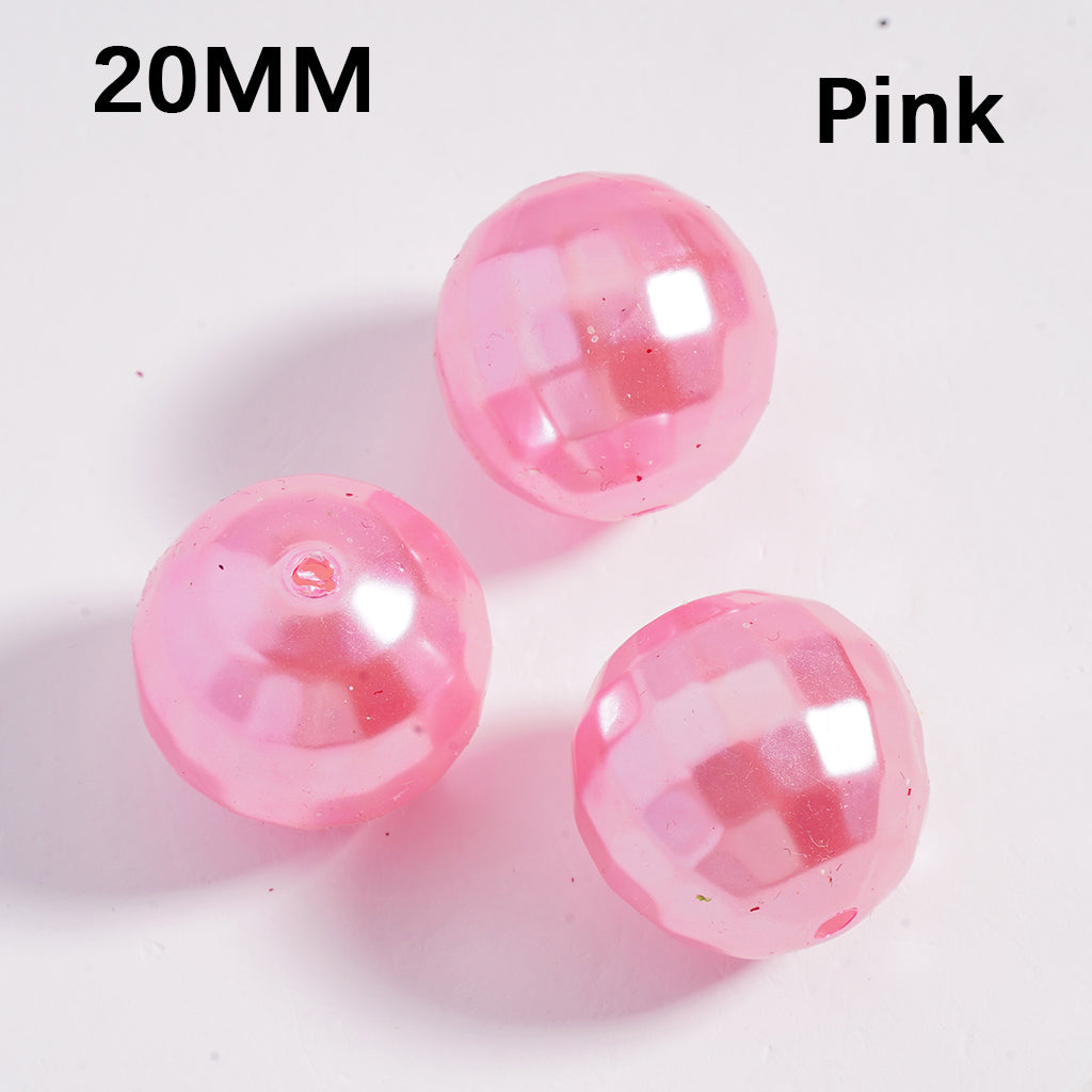 Disco Acrylic Beads Large Shiny Multi-Color 20MM (Single Color is available for 120pcs(whole bag) Only)