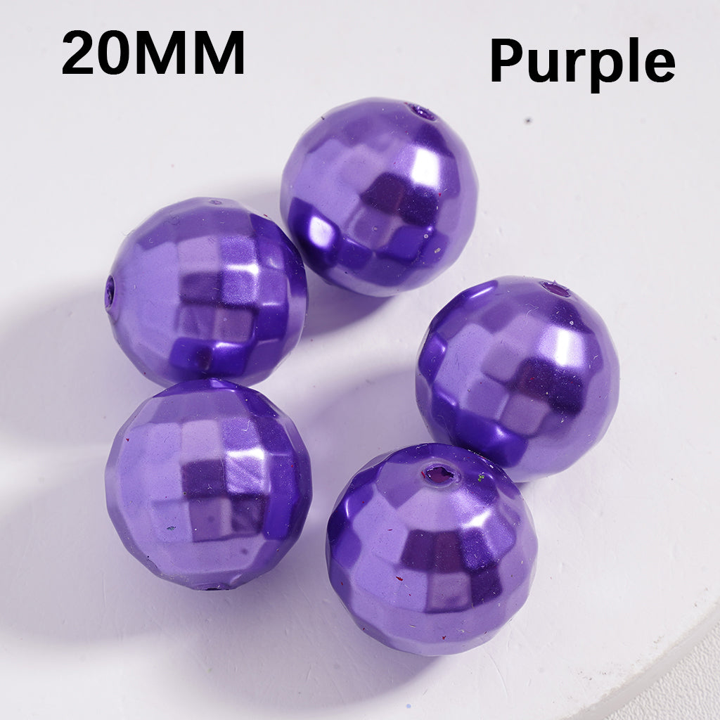 Disco Acrylic Beads Large Shiny Multi-Color 20MM (Single Color is available for 120pcs(whole bag) Only)
