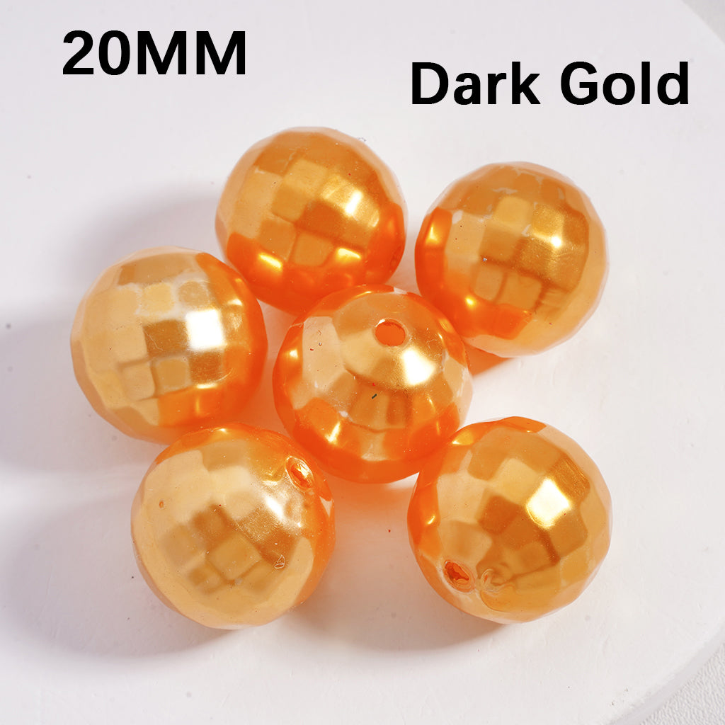 Disco Acrylic Beads Large Shiny Multi-Color 20MM (Single Color is available for 120pcs(whole bag) Only)