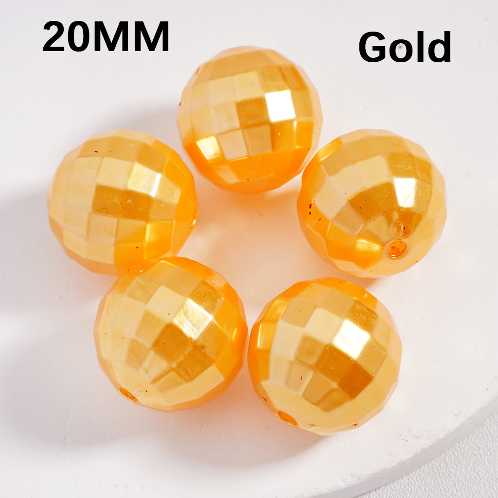 Disco Acrylic Beads Large Shiny Multi-Color 20MM (Single Color is available for 120pcs(whole bag) Only)