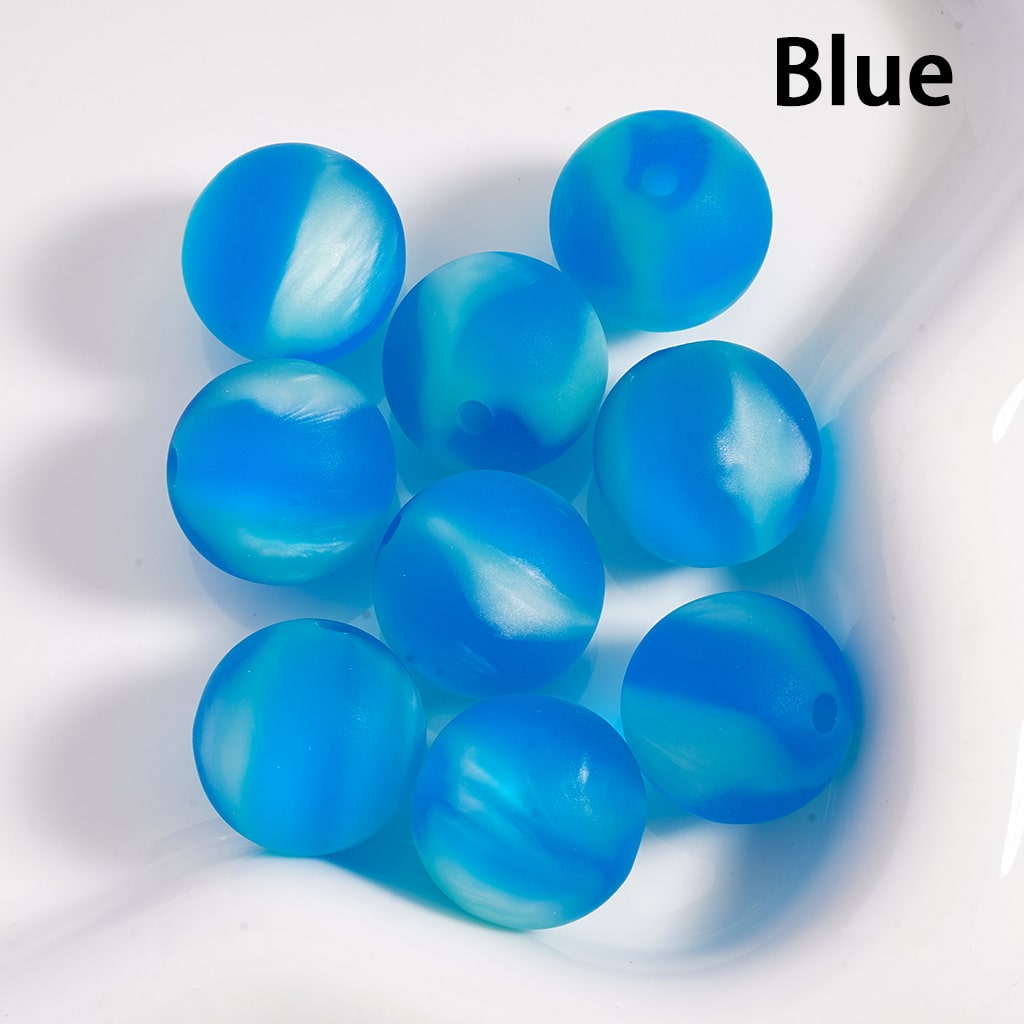 Acrylic Beads Frosted Matte Double Color 16MM (Single Color is available for 200pcs(Whole Bag) Only)