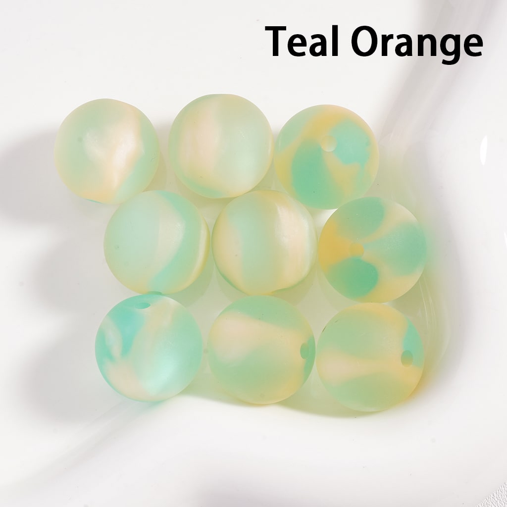 Acrylic Beads Frosted Matte Double Color 16MM (Single Color is available for 200pcs(Whole Bag) Only)