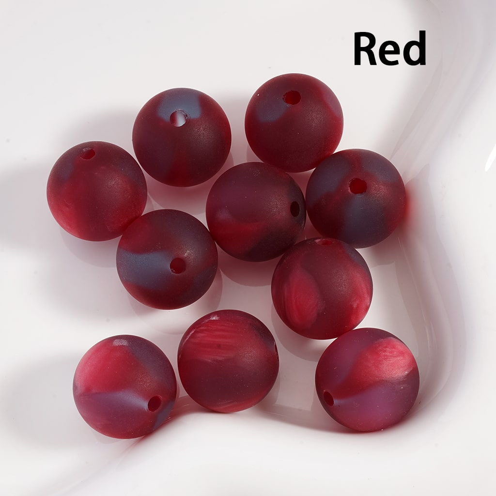 Acrylic Beads Frosted Matte Double Color 16MM (Single Color is available for 200pcs(Whole Bag) Only)