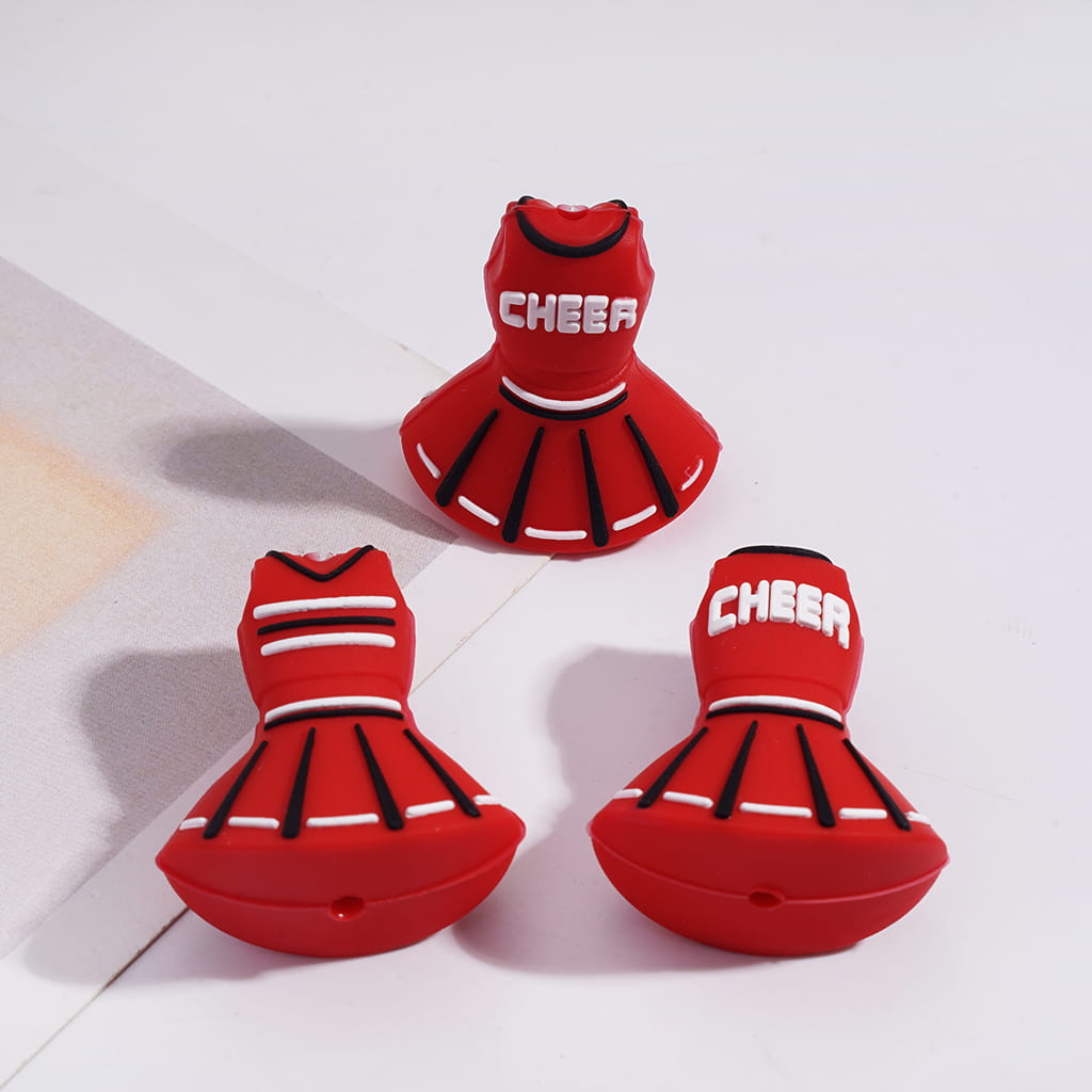 Silicone Focal Beads 3D Baseball Series