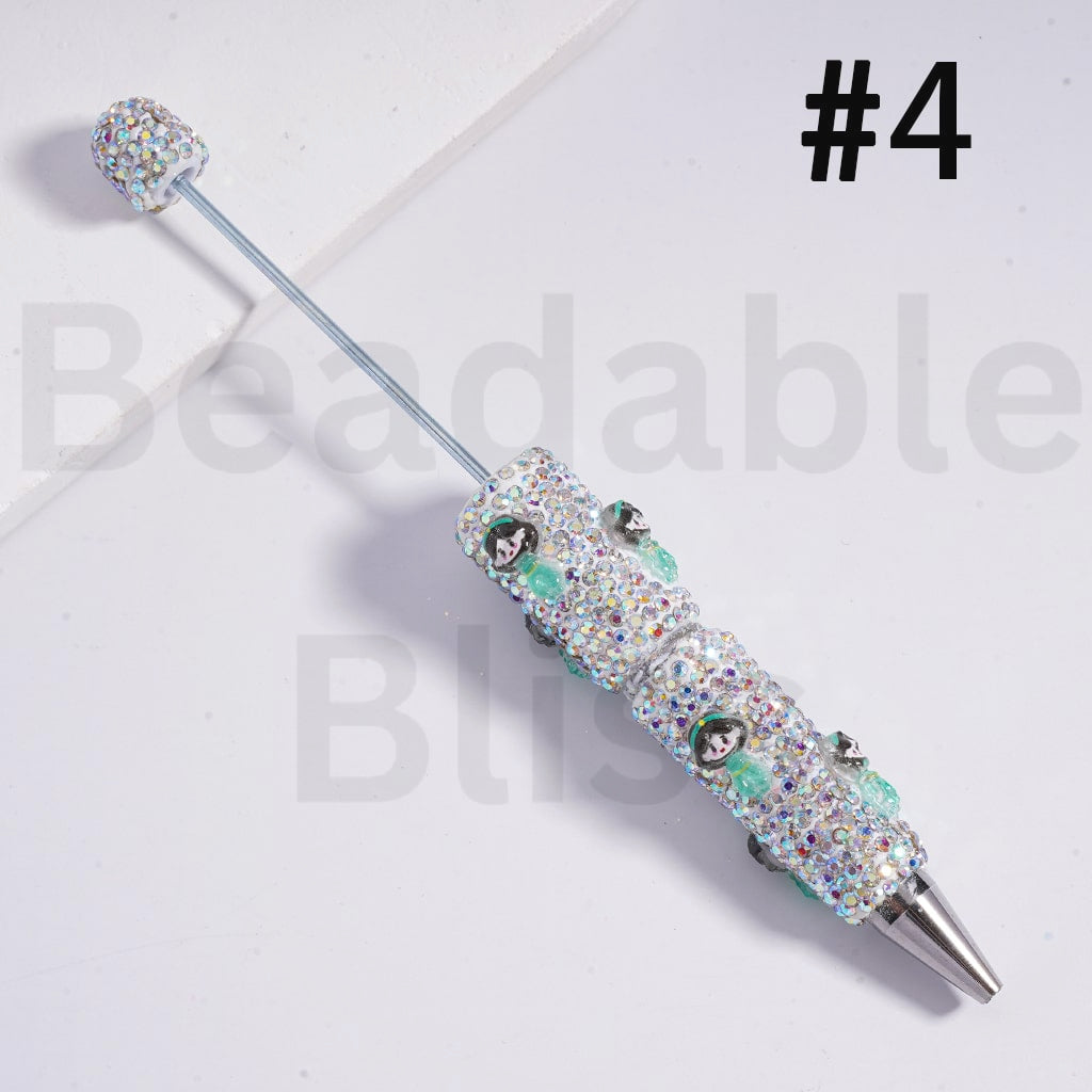 Clay Pens Luminous AB Rhinestones Disne Princess Series Snow Whit Mermai