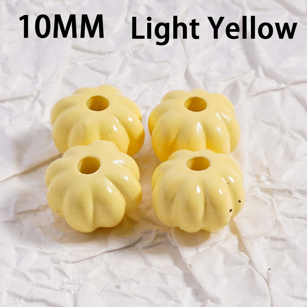 Acrylic Beads Mini Cute Pumpkin Solid Color 10MM (Single Color is available for 500pcs(whole bag)Only)