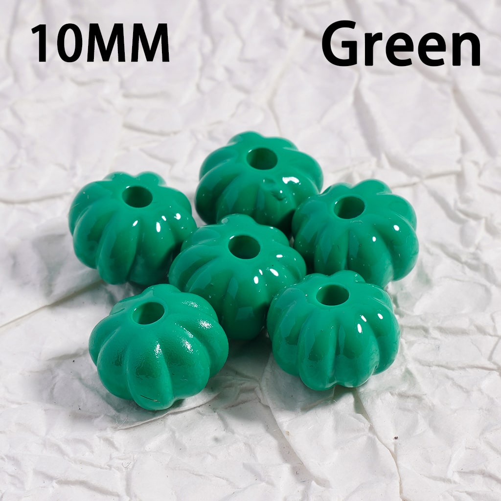 Acrylic Beads Mini Cute Pumpkin Solid Color 10MM (Single Color is available for 500pcs(whole bag)Only)