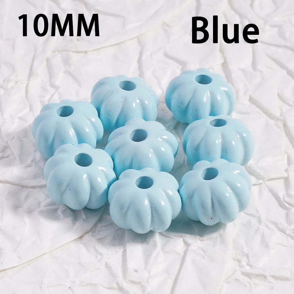 Acrylic Beads Mini Cute Pumpkin Solid Color 10MM (Single Color is available for 500pcs(whole bag)Only)