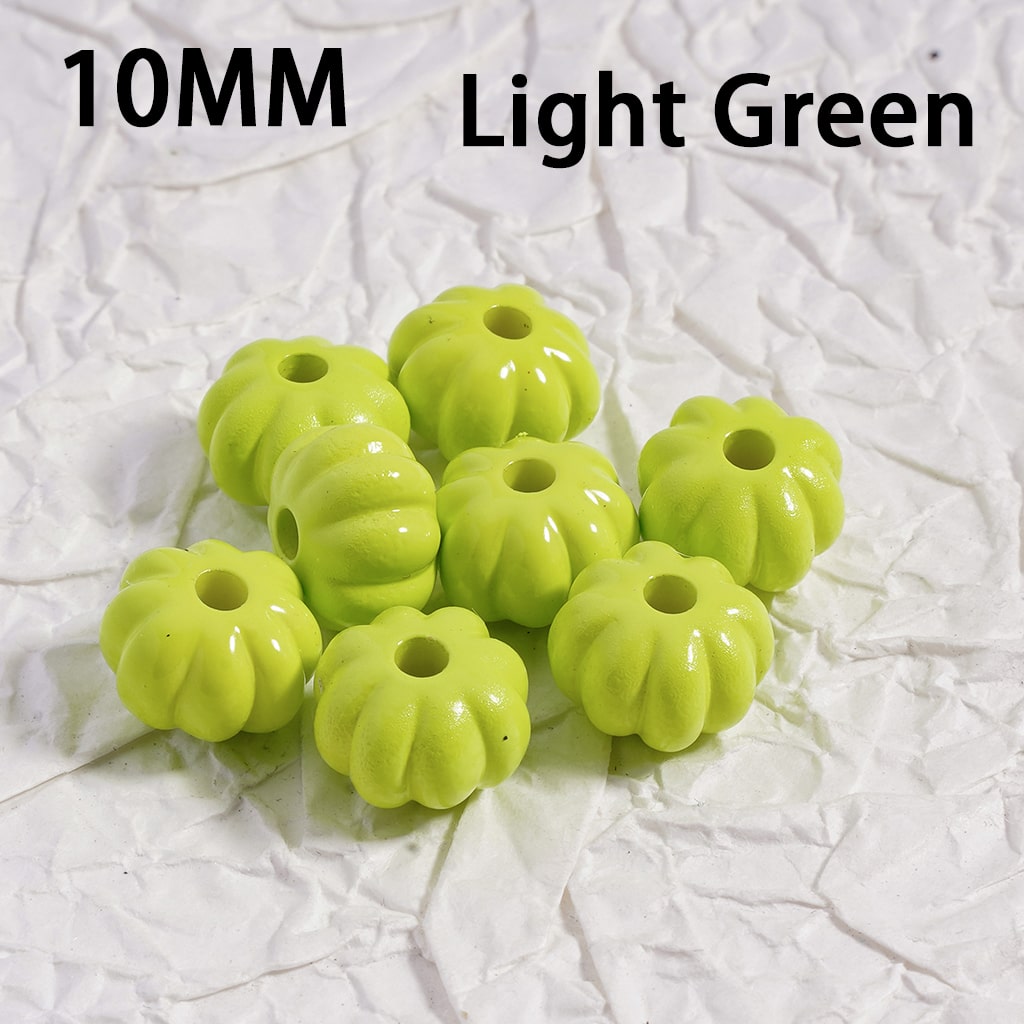 Acrylic Beads Mini Cute Pumpkin Solid Color 10MM (Single Color is available for 500pcs(whole bag)Only)