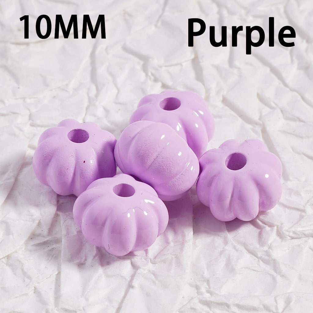 Acrylic Beads Mini Cute Pumpkin Solid Color 10MM (Single Color is available for 500pcs(whole bag)Only)