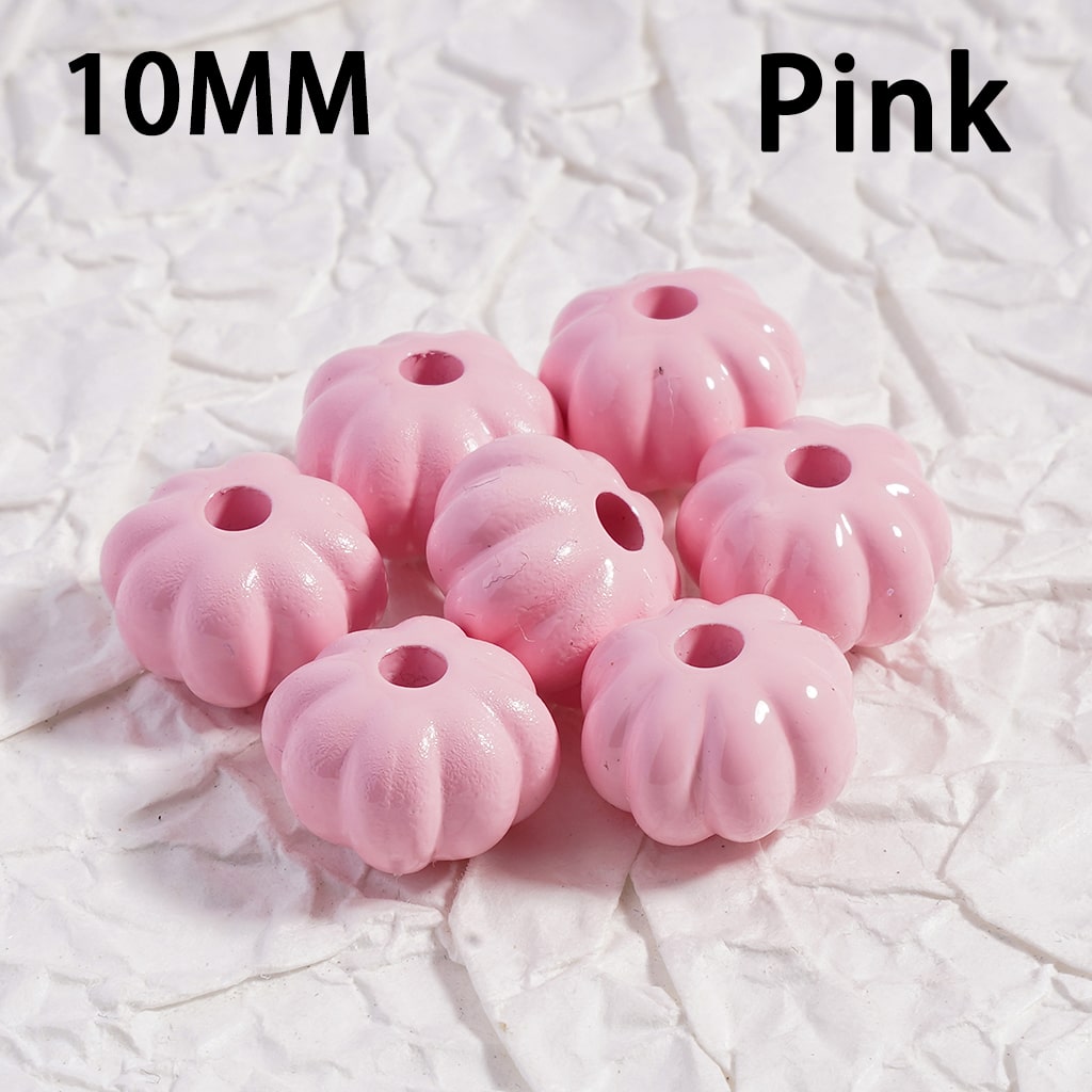 Acrylic Beads Mini Cute Pumpkin Solid Color 10MM (Single Color is available for 500pcs(whole bag)Only)