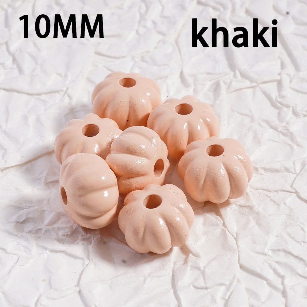 Acrylic Beads Mini Cute Pumpkin Solid Color 10MM (Single Color is available for 500pcs(whole bag)Only)