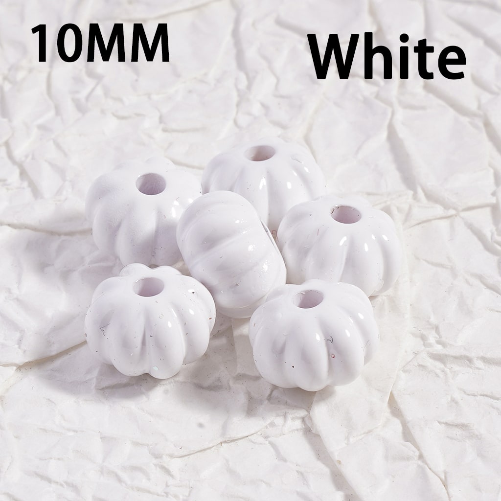 Acrylic Beads Mini Cute Pumpkin Solid Color 10MM (Single Color is available for 500pcs(whole bag)Only)