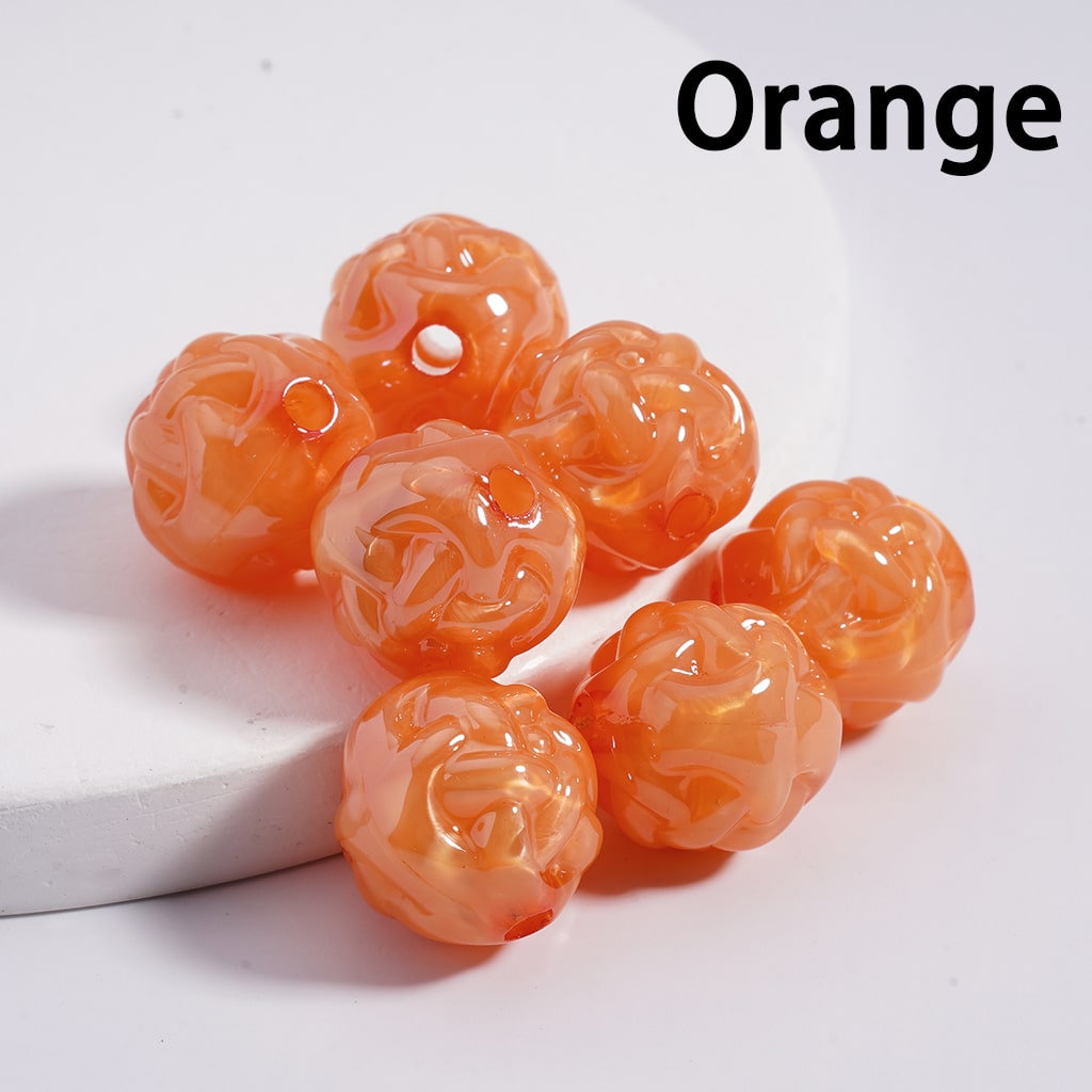Acrylic Beads Glossy Cute Ball of Yarn Shape Multi-Color 16MM (Single Color is available for 200pcs(whole bag)Only)