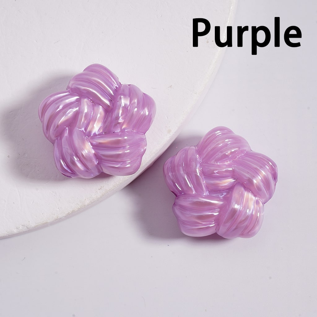 Acrylic Beads Shiny Cute Star of Yarn Shape Multi-Color 21MM (Single Color is available for 200pcs(whole bag)Only)