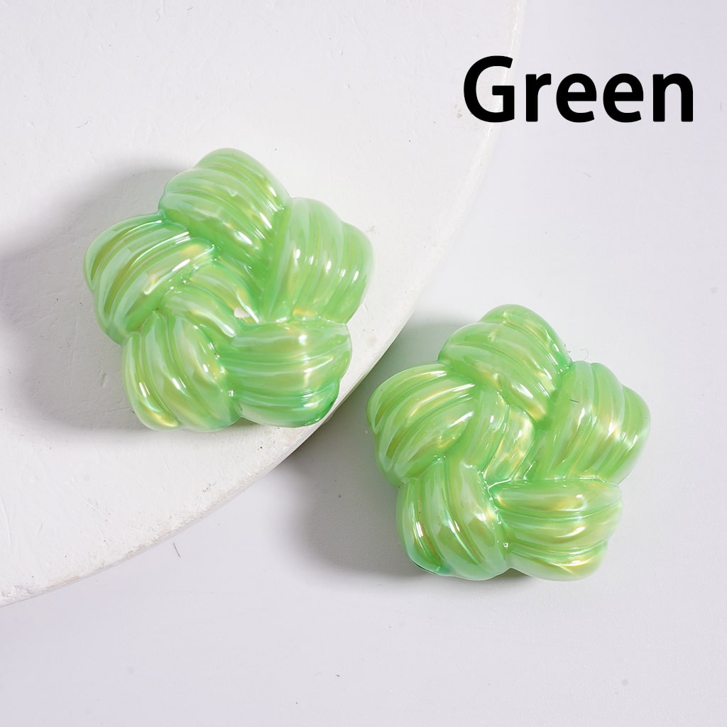 Acrylic Beads Shiny Cute Star of Yarn Shape Multi-Color 21MM (Single Color is available for 200pcs(whole bag)Only)