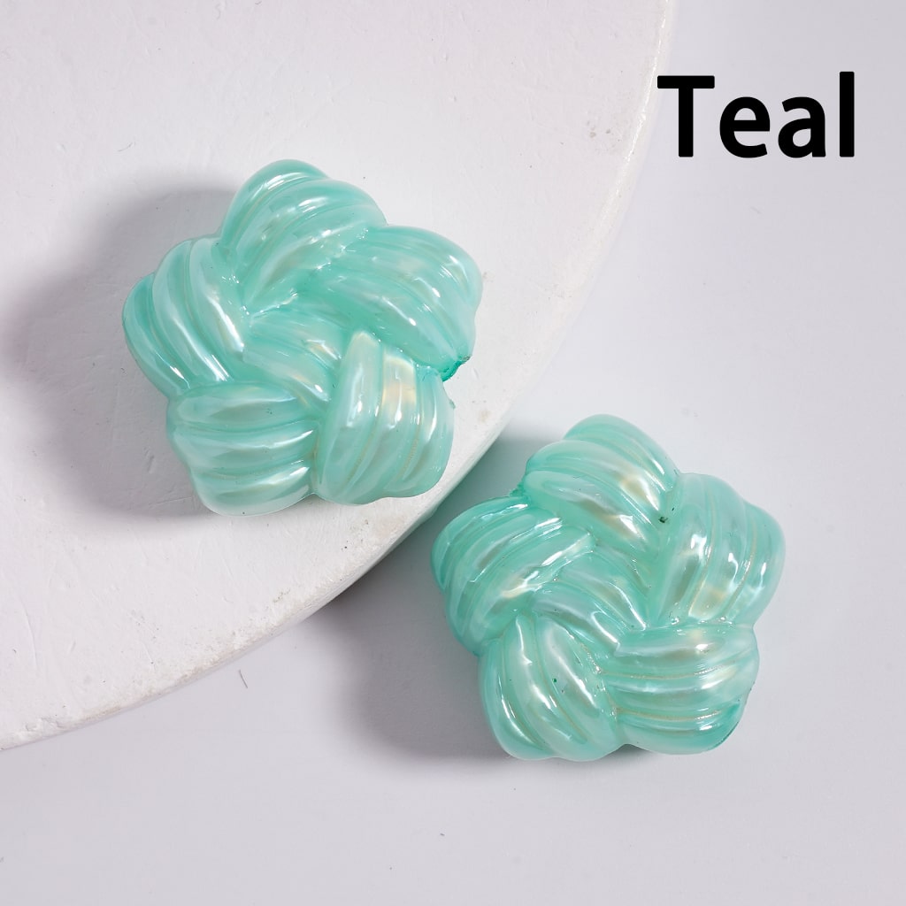 Acrylic Beads Shiny Cute Star of Yarn Shape Multi-Color 21MM (Single Color is available for 200pcs(whole bag)Only)