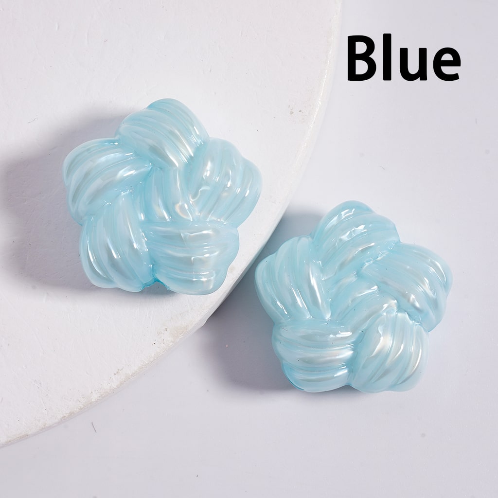 Acrylic Beads Shiny Cute Star of Yarn Shape Multi-Color 21MM (Single Color is available for 200pcs(whole bag)Only)