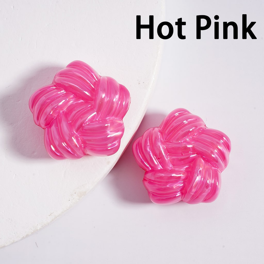 Acrylic Beads Shiny Cute Star of Yarn Shape Multi-Color 21MM (Single Color is available for 200pcs(whole bag)Only)