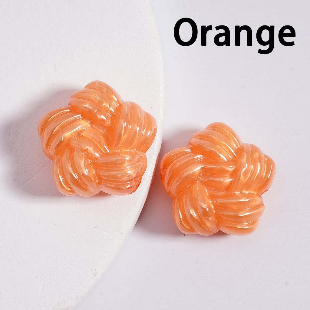 Acrylic Beads Shiny Cute Star of Yarn Shape Multi-Color 21MM (Single Color is available for 200pcs(whole bag)Only)