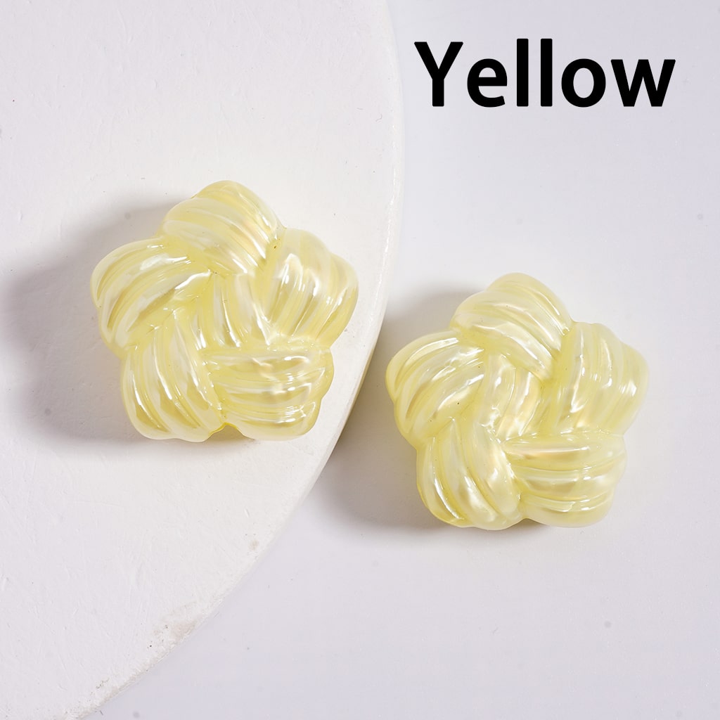 Acrylic Beads Shiny Cute Star of Yarn Shape Multi-Color 21MM (Single Color is available for 200pcs(whole bag)Only)