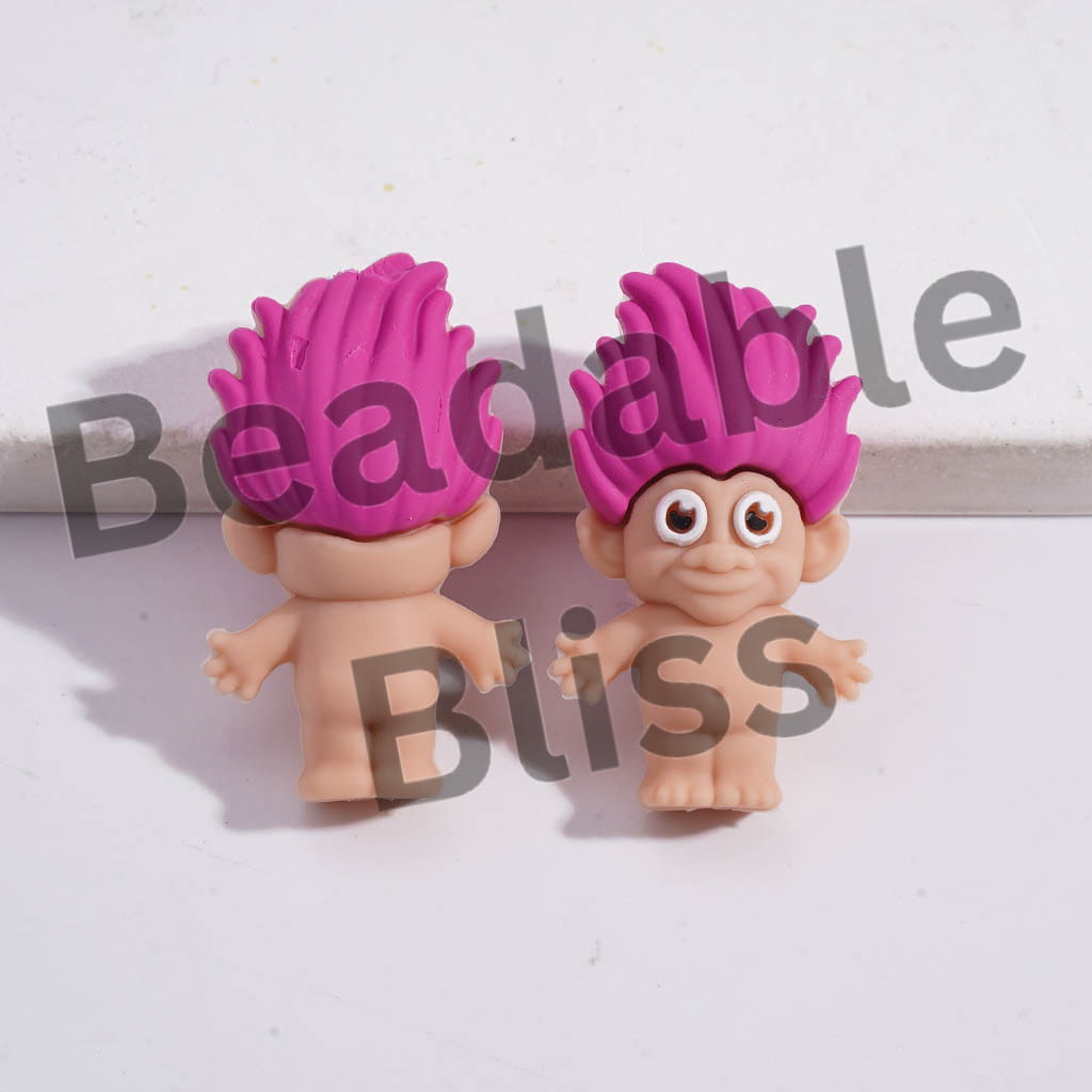 Silicone Focal Beads 3D Magic Hair Elf Series in Various Colors
