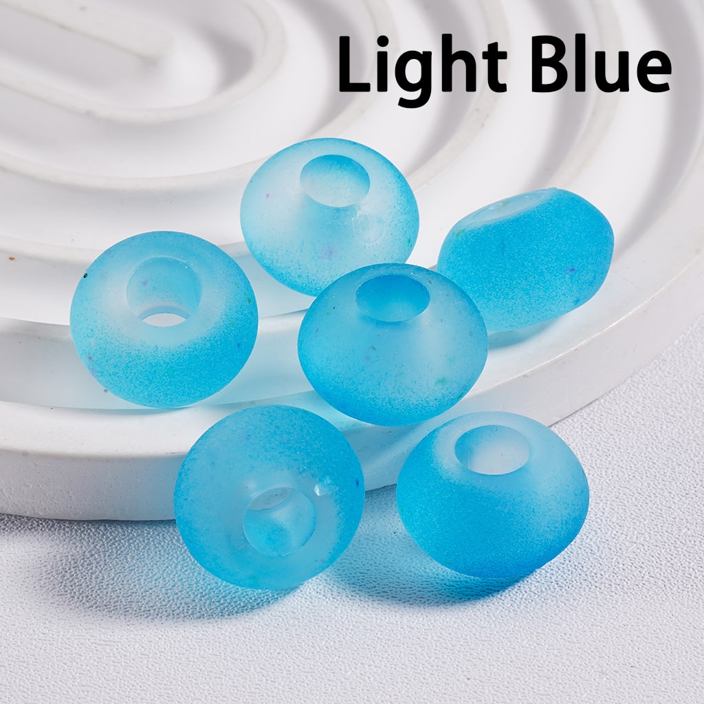 Wheel Acrylic Beads Frosted Matte Multi-Color 14MM (Single Color is available for 500pcs(whole bag)Only)