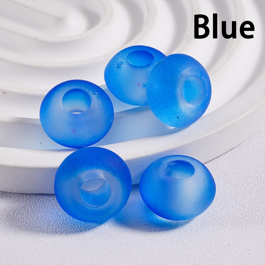 Wheel Acrylic Beads Frosted Matte Multi-Color 14MM (Single Color is available for 500pcs(whole bag)Only)