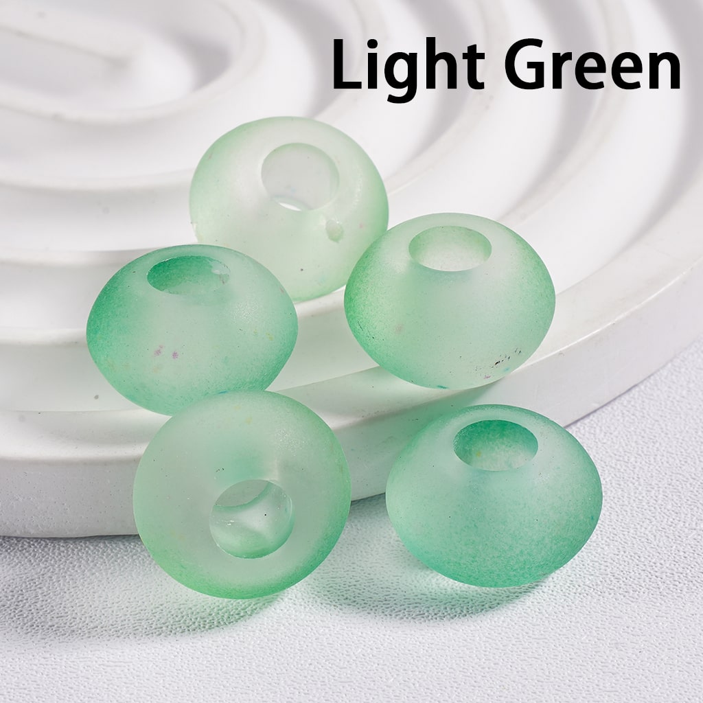 Wheel Acrylic Beads Frosted Matte Multi-Color 14MM (Single Color is available for 500pcs(whole bag)Only)