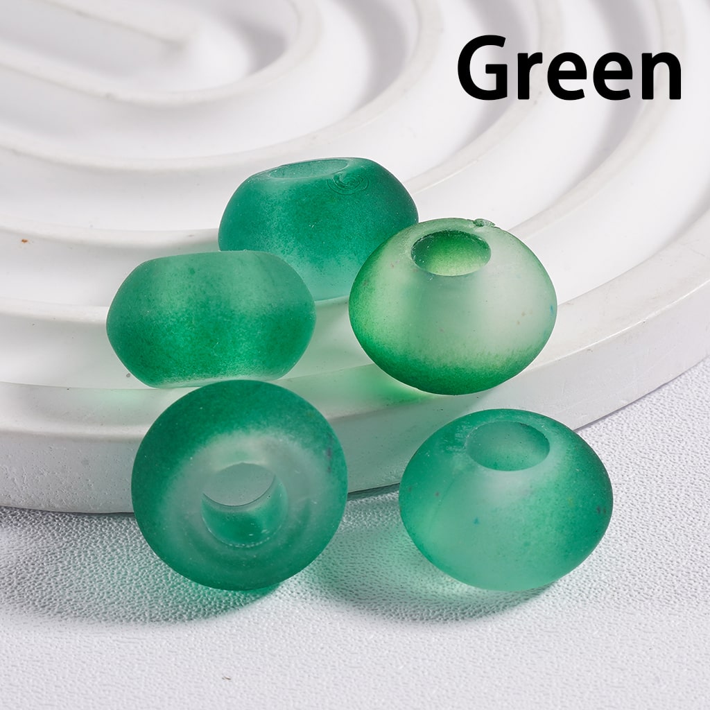Wheel Acrylic Beads Frosted Matte Multi-Color 14MM (Single Color is available for 500pcs(whole bag)Only)