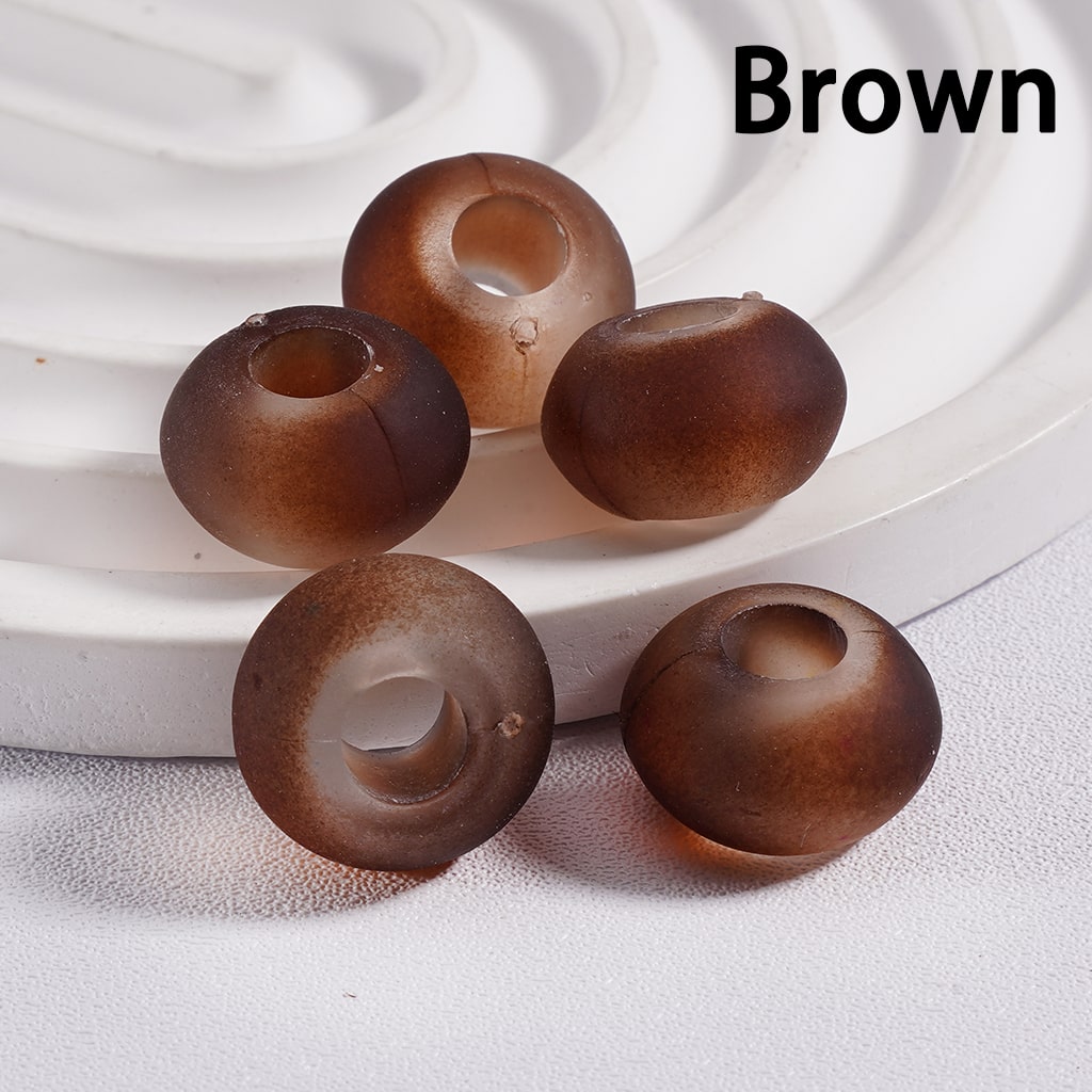 Wheel Acrylic Beads Frosted Matte Multi-Color 14MM (Single Color is available for 500pcs(whole bag)Only)