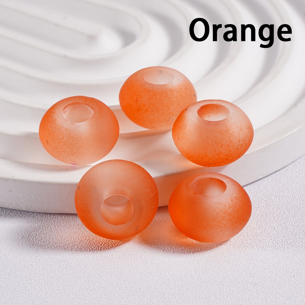 Wheel Acrylic Beads Frosted Matte Multi-Color 14MM (Single Color is available for 500pcs(whole bag)Only)