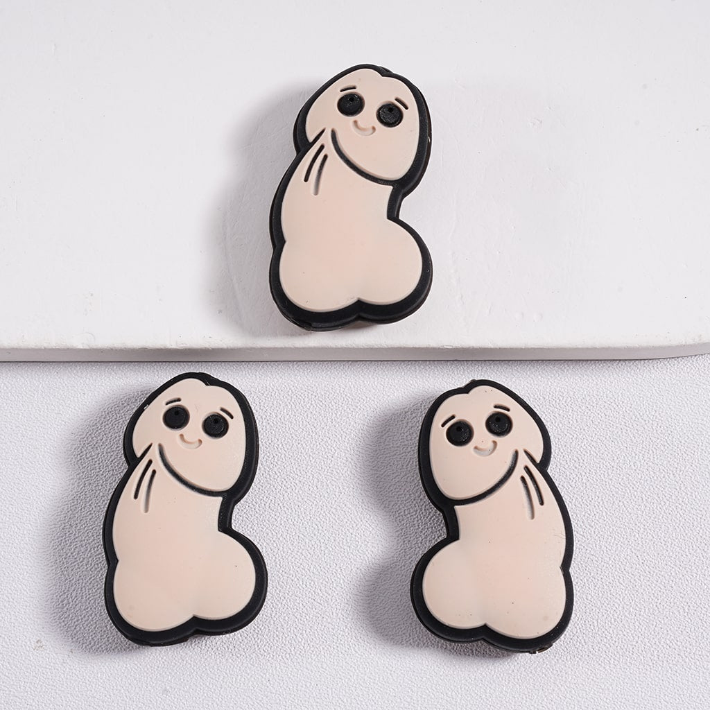 Silicone Focal Beads Man's Part Dick Richard