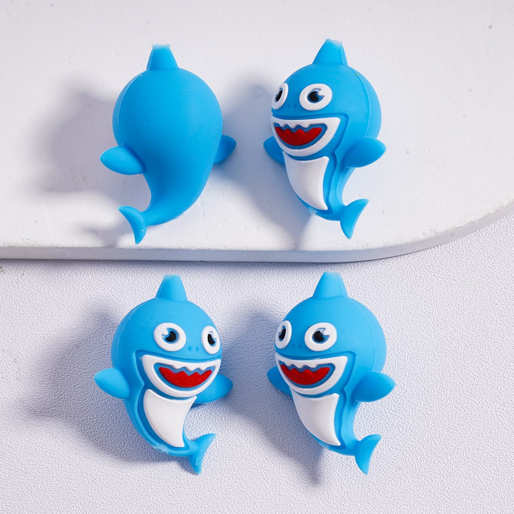 Silicone Focal Beads 3D Cute Marine Ocean Animals Shark Sea Horse Starfish Jellyfish Octopus
