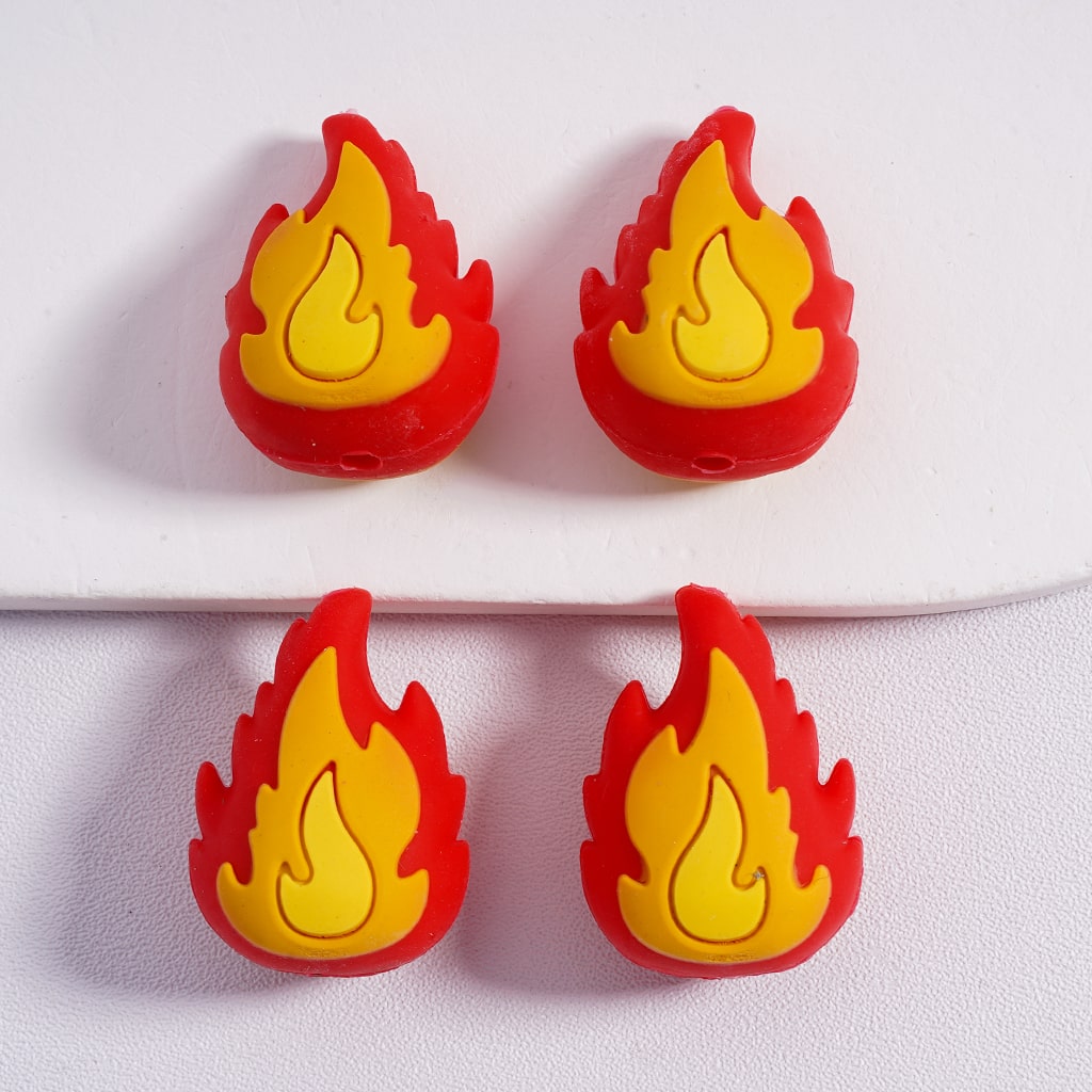 Silicone Focal Beads 3D Fire Fighting Apparatus Equipment Fire Mask Fire Axe Fire Extinguisher
