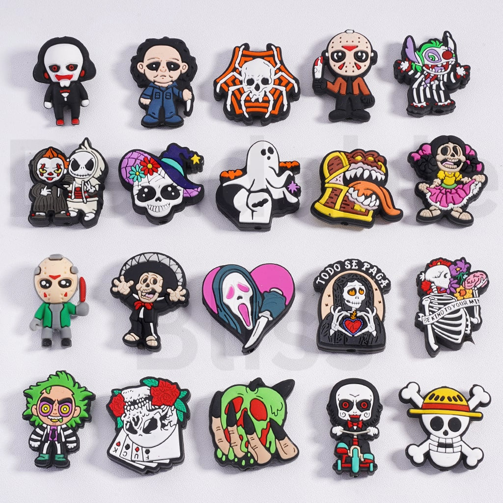 Horror Series Silicone Focal Beads Mix
