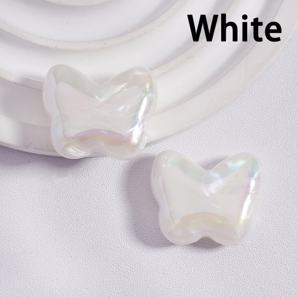 Acrylic Beads UV Coating Cute Butterfly Multi-Color 20*25MM (Single Color is available for 200pcs(whole bag) Only)