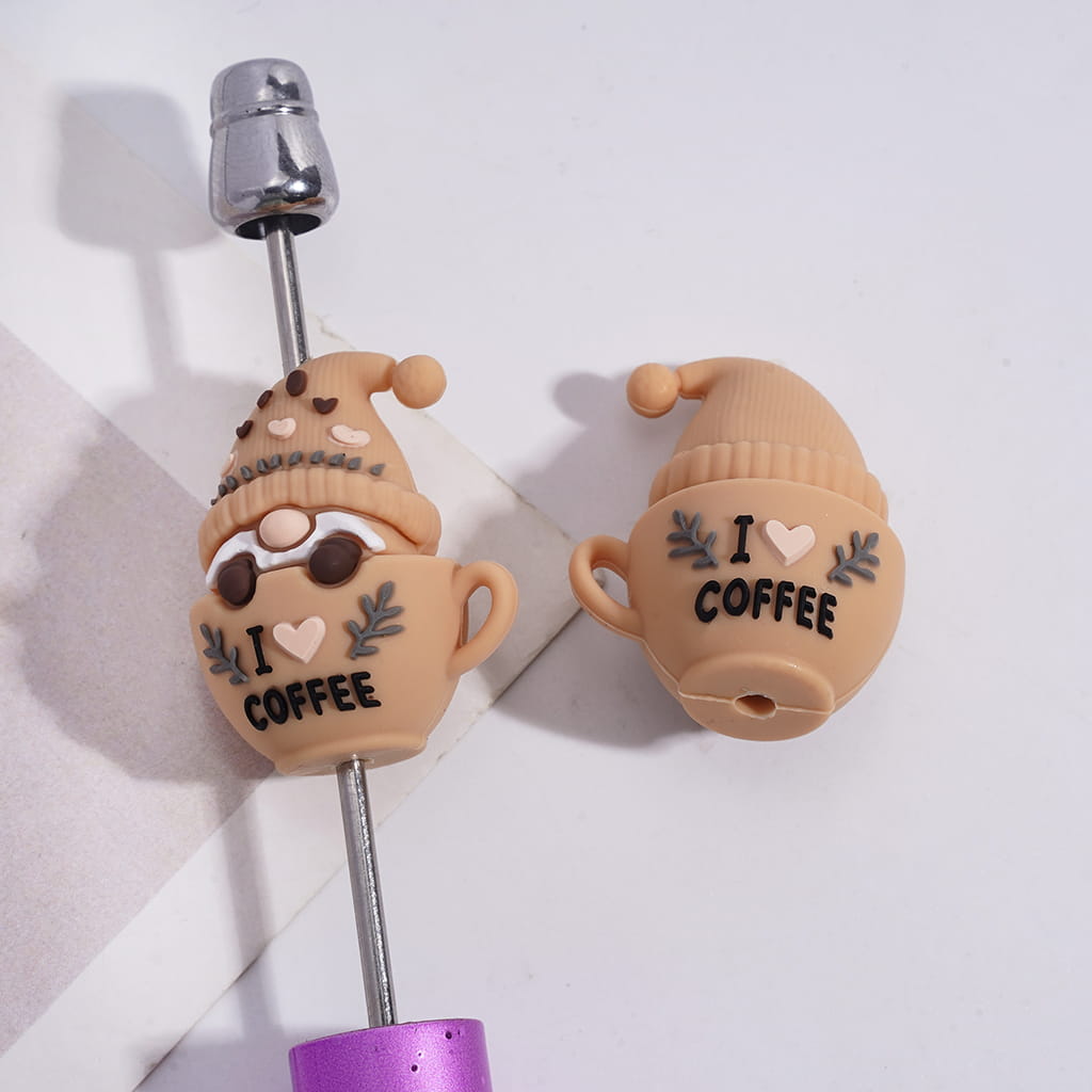 Silicone Focal Beads 3D Delicious Ice-Cream and Coffee Series