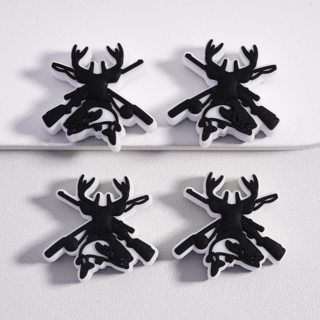 Silicone Focal Beads Hunting Series Hunting Dog Deer Wild Duck