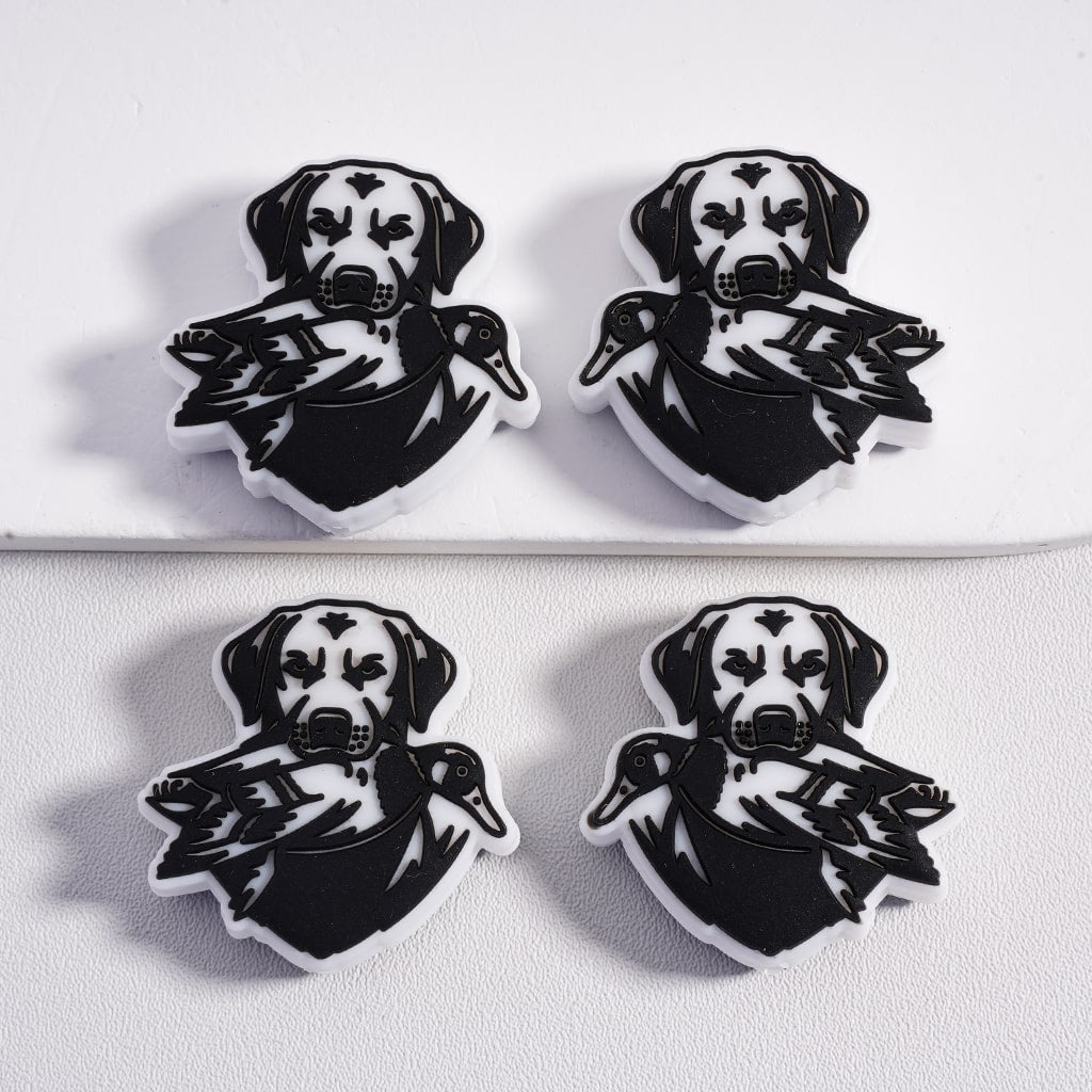 Silicone Focal Beads Hunting Series Hunting Dog Deer Wild Duck