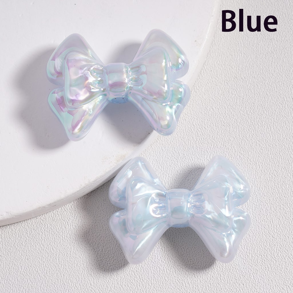 Acrylic Beads UV Coating Cute Bowknot Multi-Color, 21*27MM (Single Color is available for 200pcs(Whole Bag) Only)
