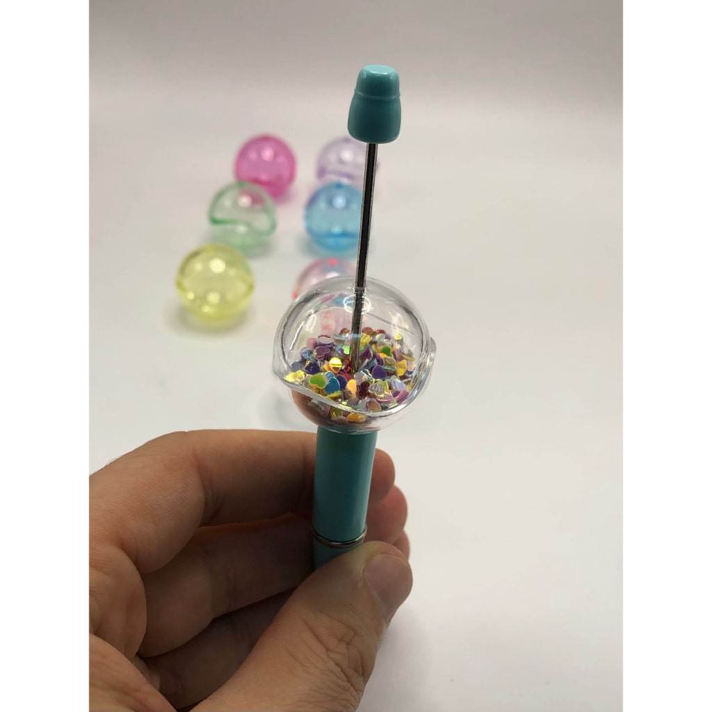 Empty Globe Ball Acrylic Beads to Stuff, Random Mix, 30mm, GLUING IS REQUIRED