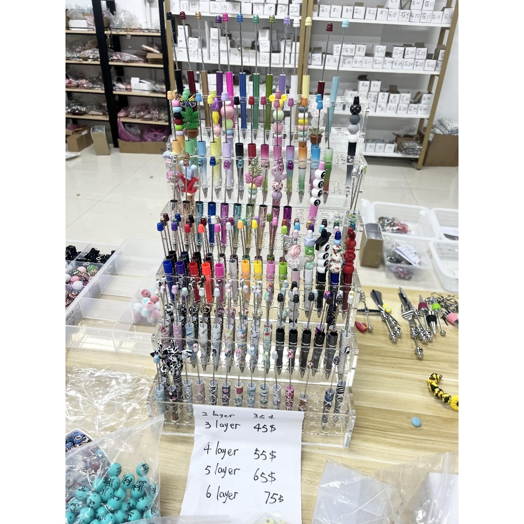 Pen Display Rack, Pen Holder for Display, Pen Stand Suitable for Both Pens and Pencils