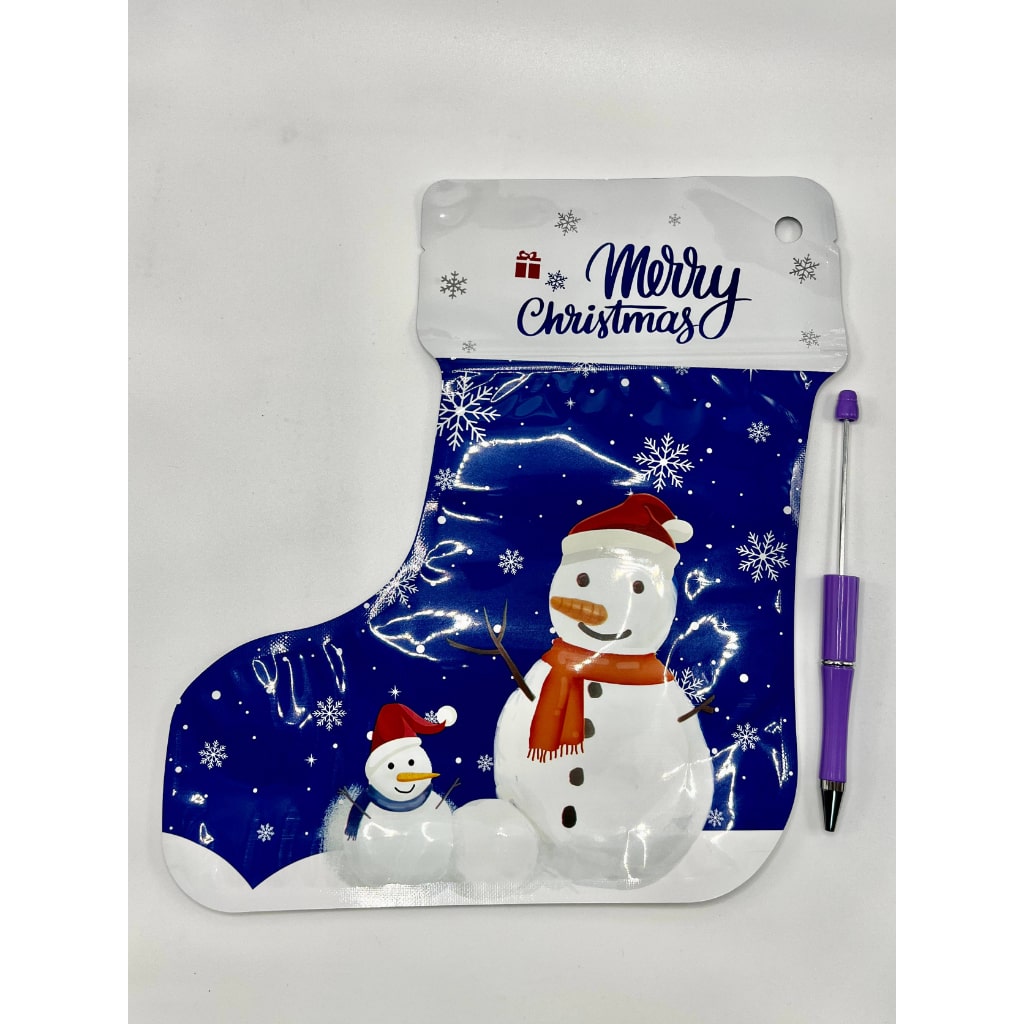 クリスマス包装バッグ、ジップロックシール付きギフトバッグ、説明をお読みください