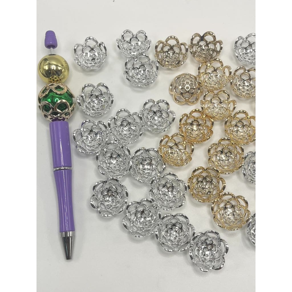 Bead Cage Bead Cap for 20mm Beads Flower Shape – Beadable Bliss