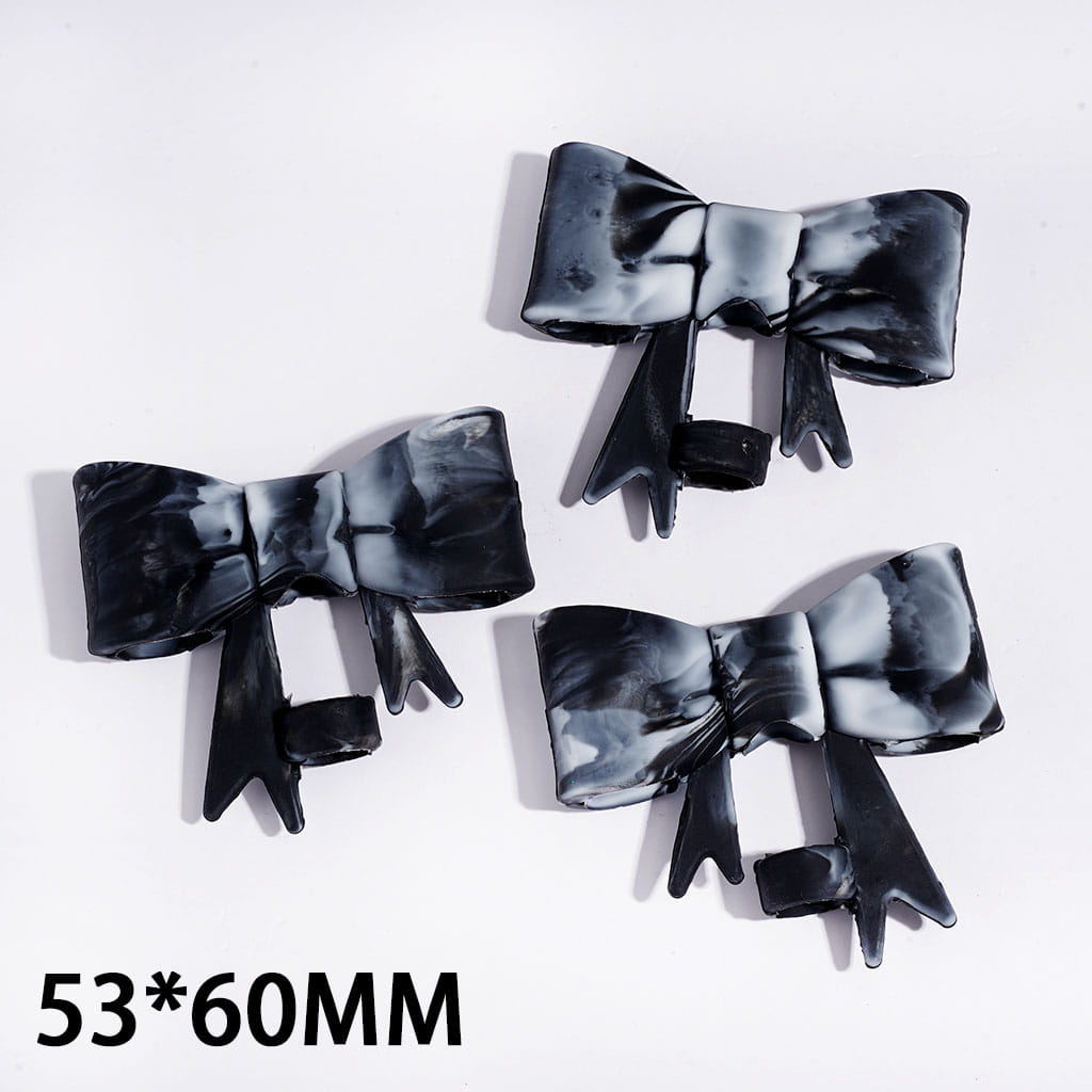 Food Grade Silicone Straw Topper for Cups and Tumblers Bowtie with Black White Prints