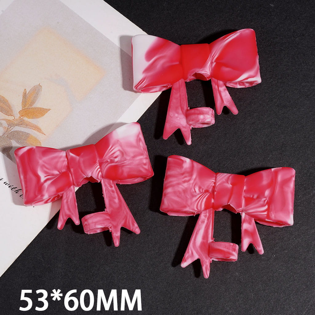 Food Grade Silicone Straw Topper for Cups and Tumblers Bowtie with Red White Prints