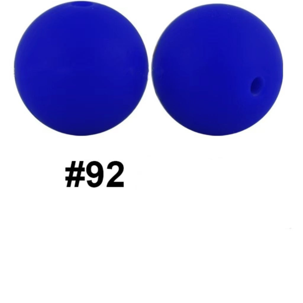 19mm Silicone Beads in Solid Colors, Big Size 19mm, Round Shape, Large